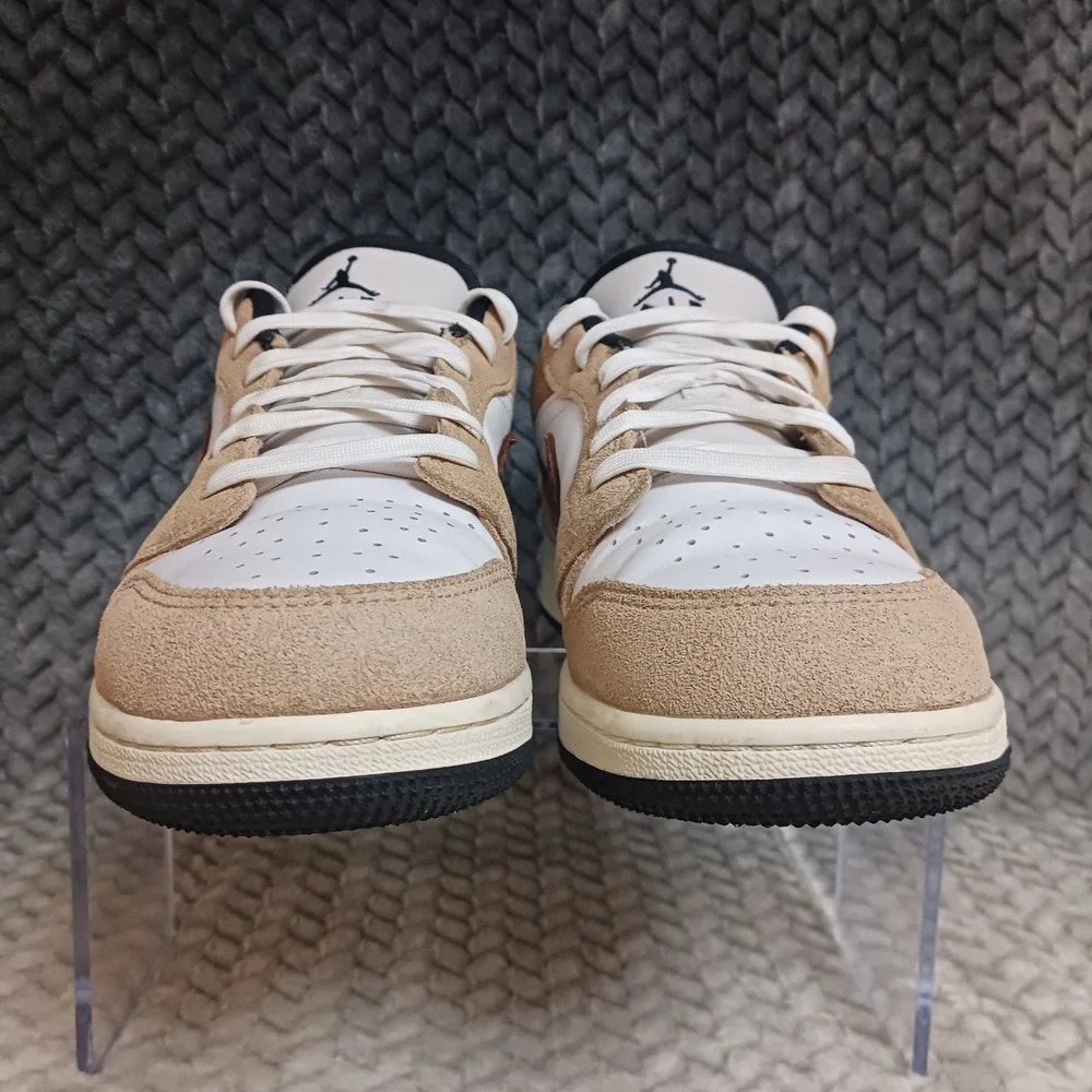 Air Jordan 1 Low SE Brown Elephant GS Youth Sneakers Shoes Size 5.5Y Women's 7